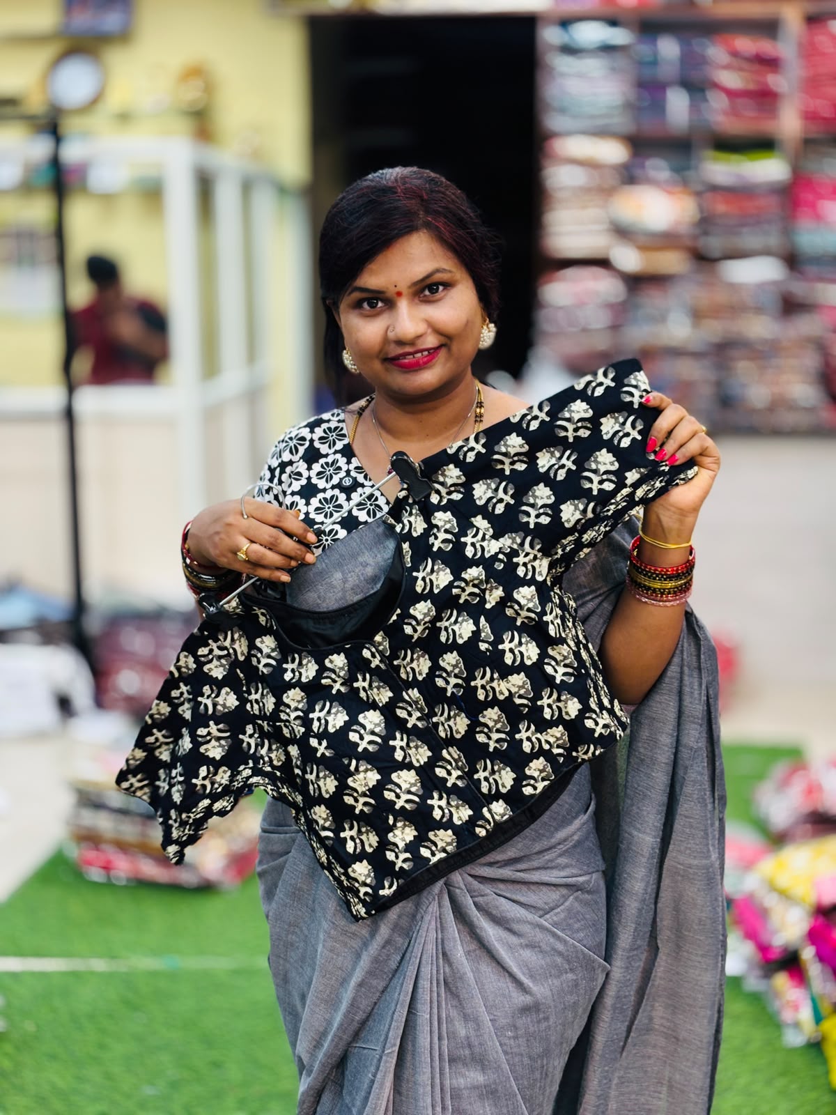 Readymade cotton Kalamkari blouses