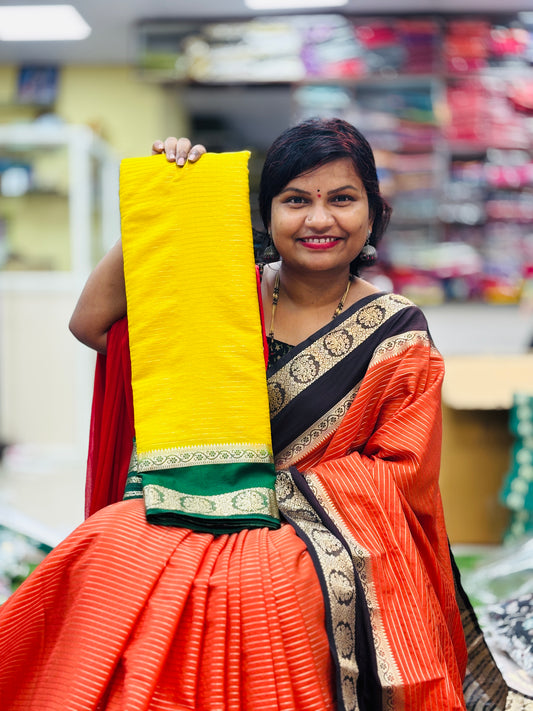 Semi Mysore Crepe Sarees