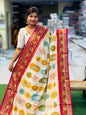 Georgette Gap Borders Saree