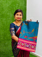 Pochampally Patola Pattu sarees  Patola borders  Digital print