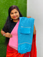 Premium viscouse georgette satin borders