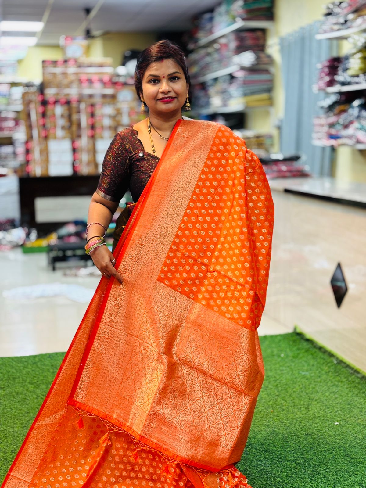 Banarasi Katan Pattu