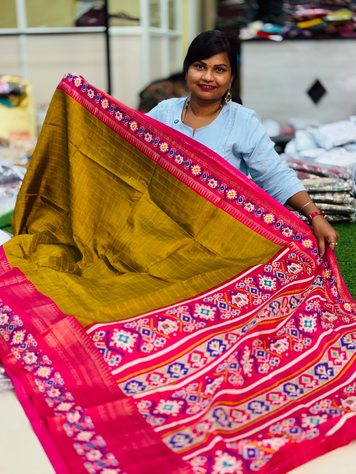 Mangalagiri Pochampally Sarees