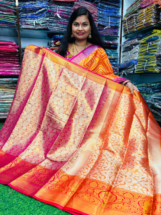 Semi Kanchi saree