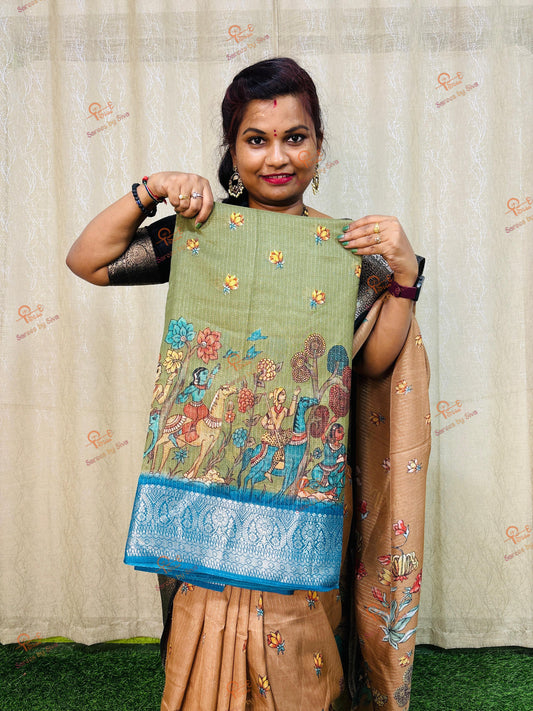 మధుబని క్రేప్ సిల్క్