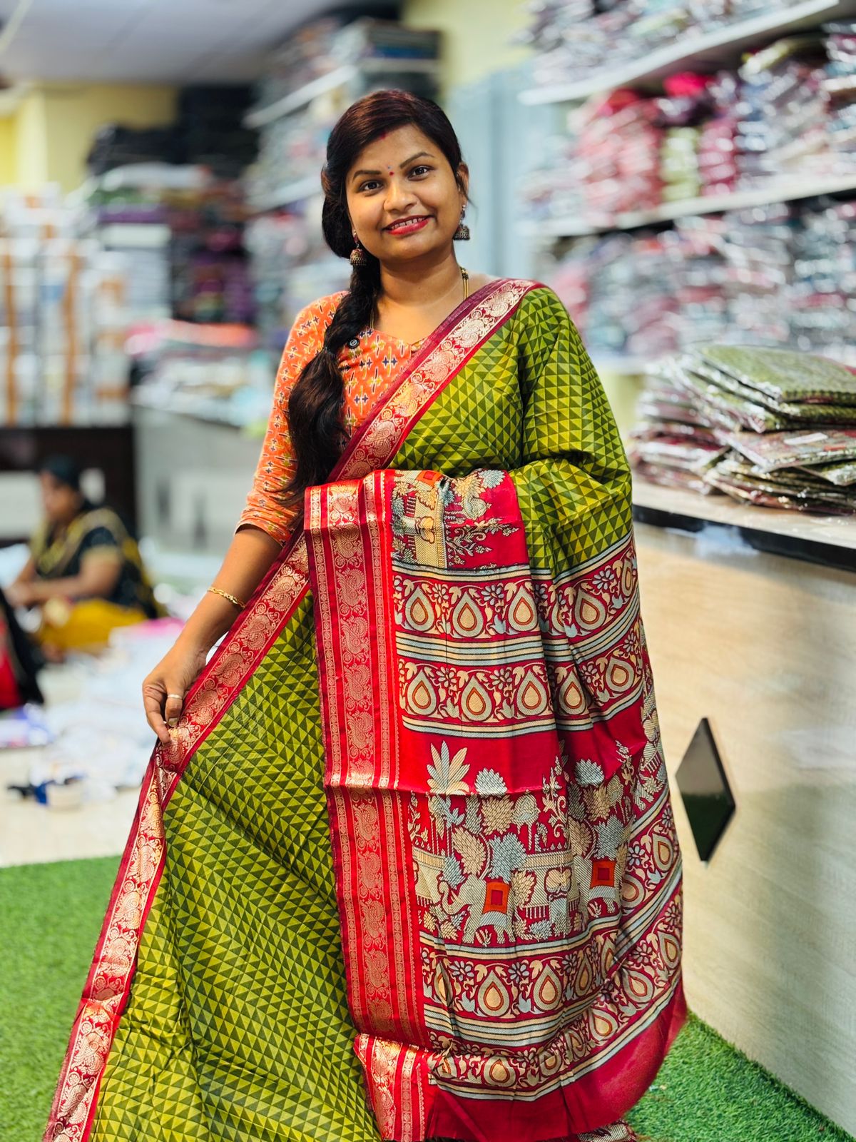 Mangalagiri Maheswari Pattu Saree