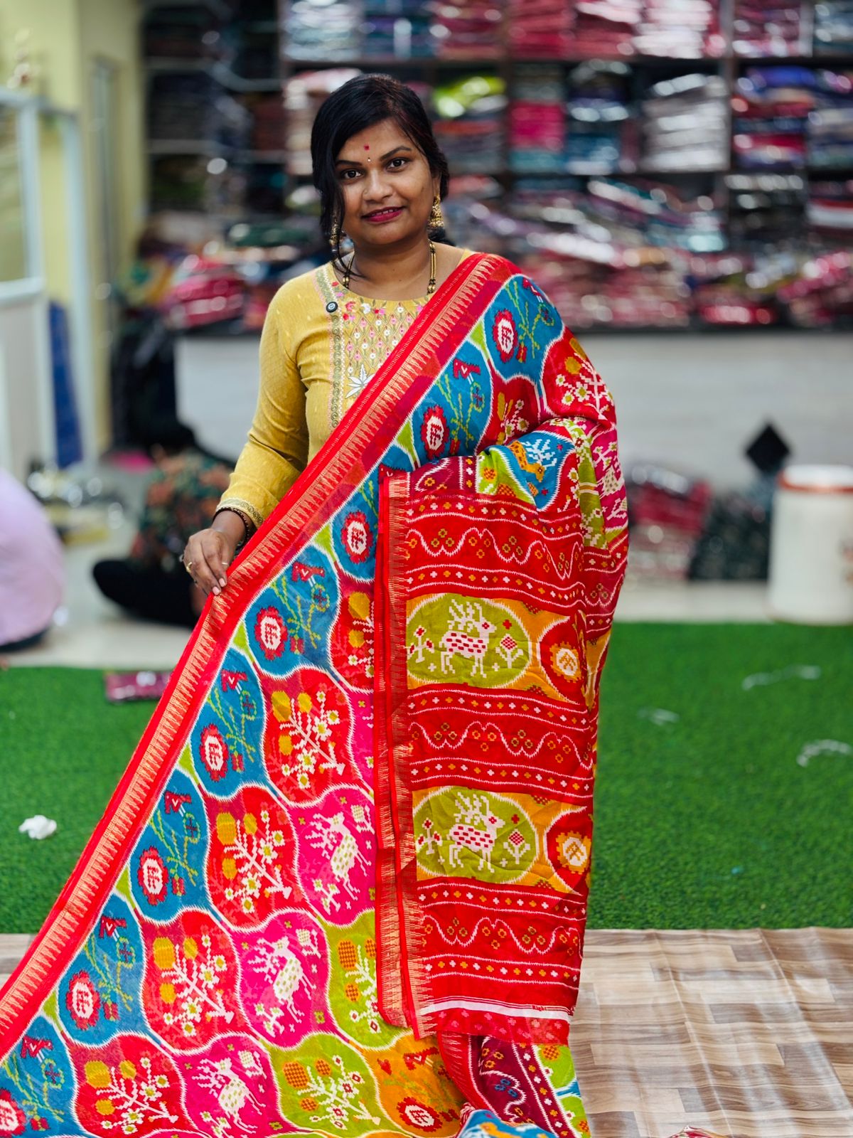 Sreeleela Pochampally Mashmellow Georgette Saree