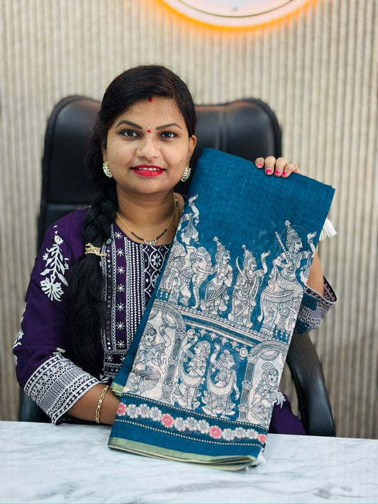 Kalamkari Madhubani Sarees