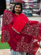 Designer Rangoli Sarees Redish Pink