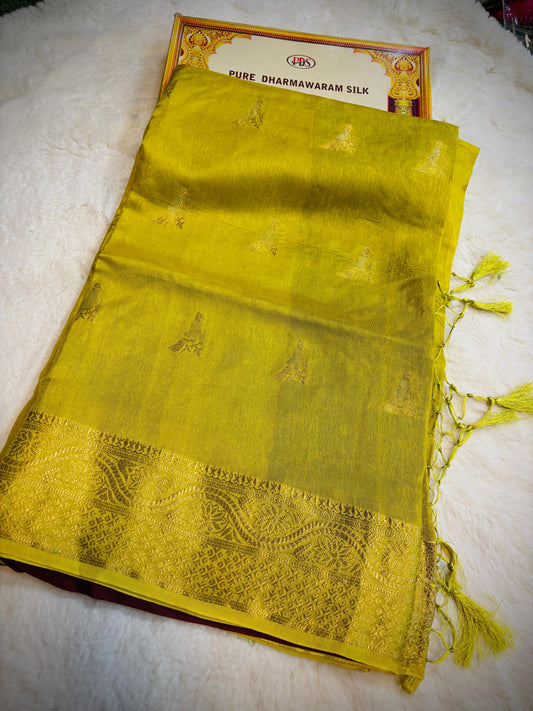 Raw Mango Pattu saree