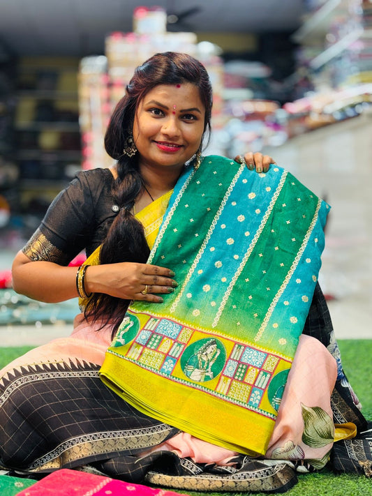 Thanjore Matty Georgette Saree