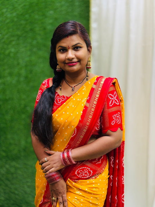 Bandej Bandhini Silk Sarees