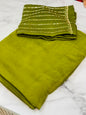 Plain Space Designer Sarees