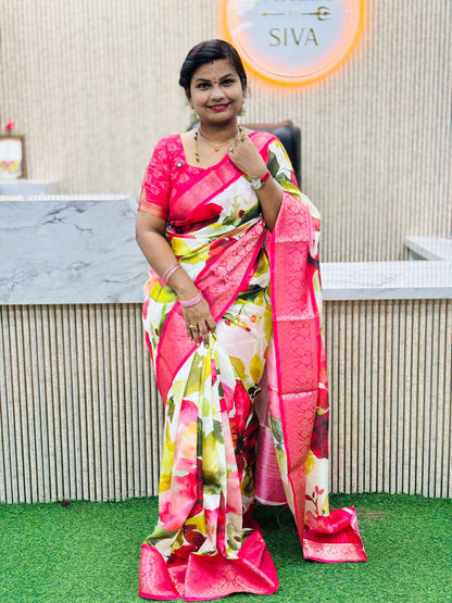 Mangalgiri Inspired Dola Digitals Saree