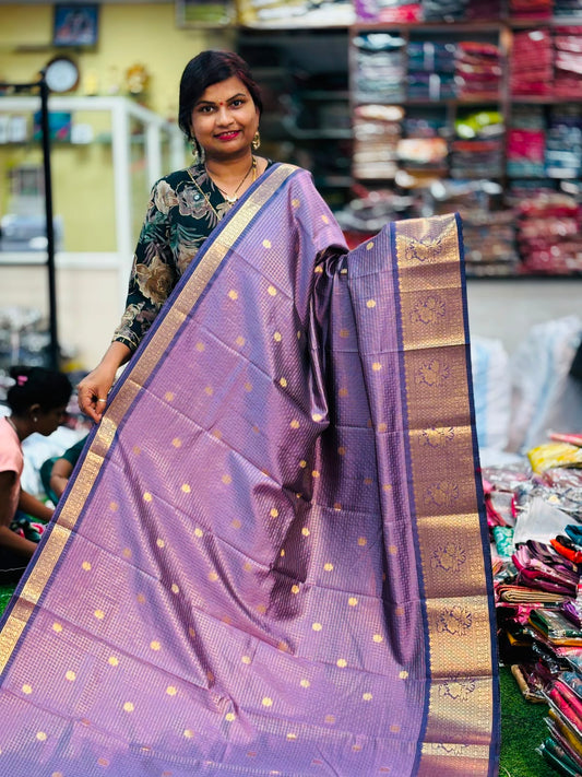 Vintage Semi Kanchi Mysore Crepe Sarees