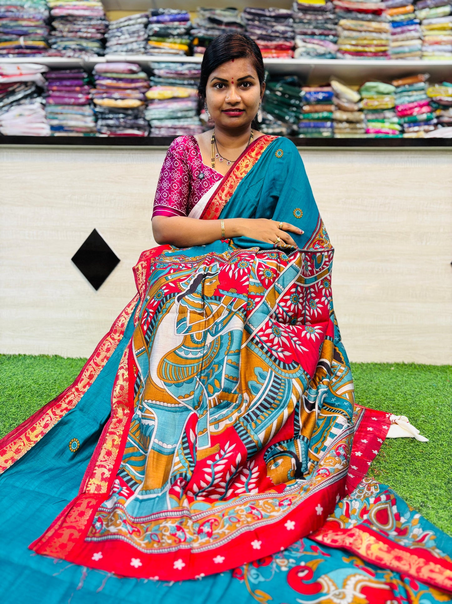 Rama Premium Peacock Maheshwari