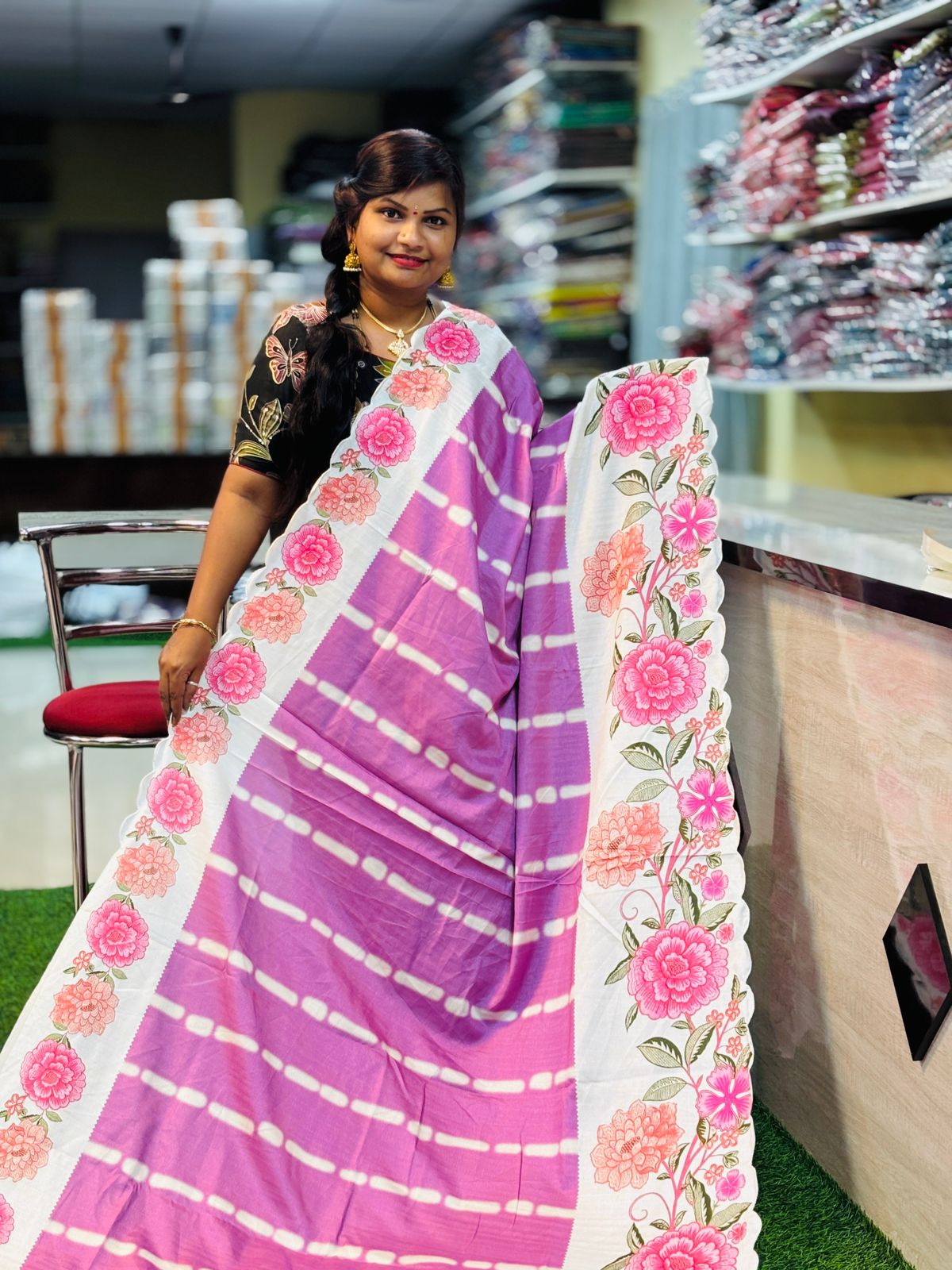 Semi Tusser Saree