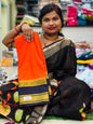 Semi Mysore crepe saree