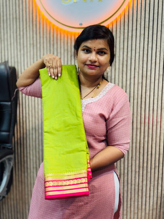 Semi Mysore crepe mange design