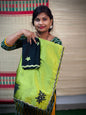 Rangoli georgette with flower cutwork