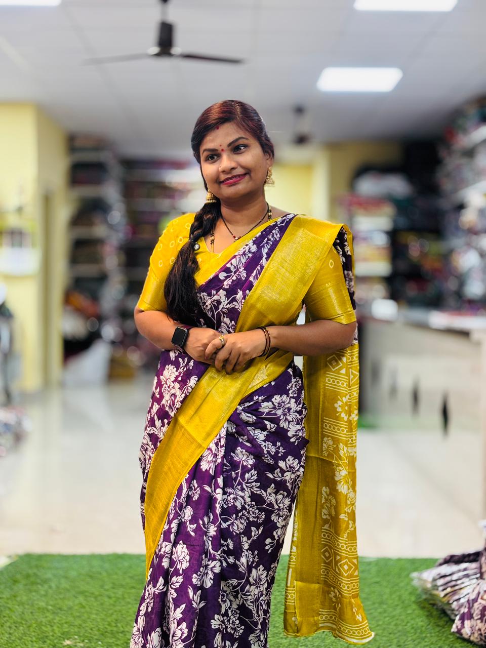 Dola floweral Khaddi borders