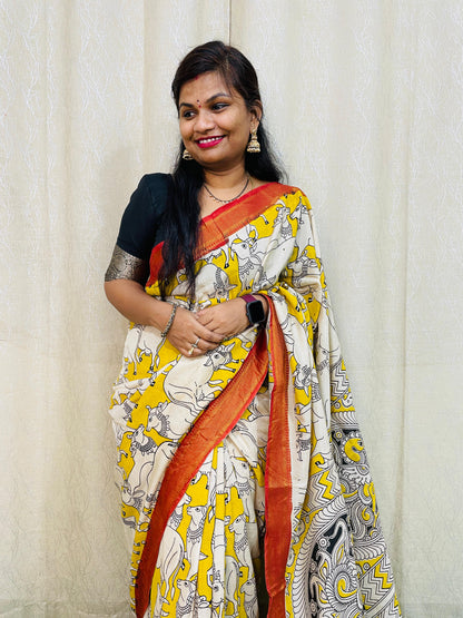 కలంకారి పట్టు చీరలు