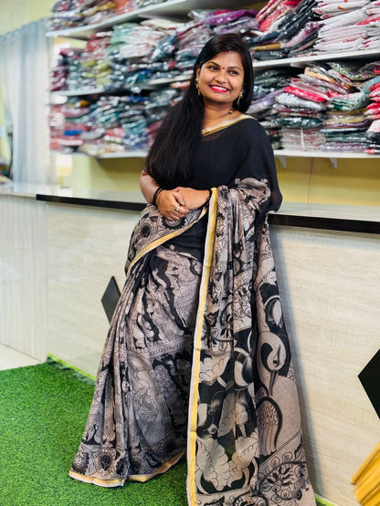 Kota cottons in Madhubani prints