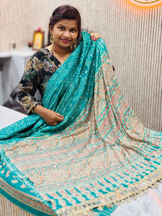 Premium Azrak Model Silk Saree