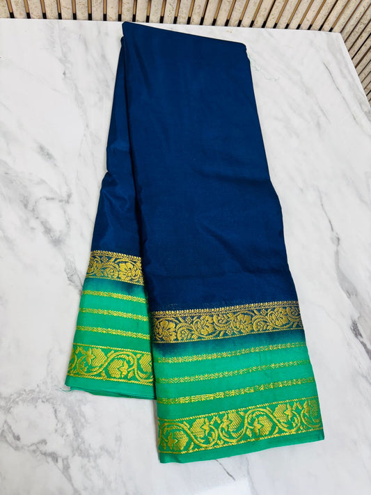 Semi Mysore Crepe Silk Sarees 26
