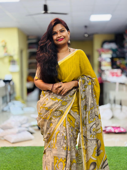 Kota cottons in Madhubani prints