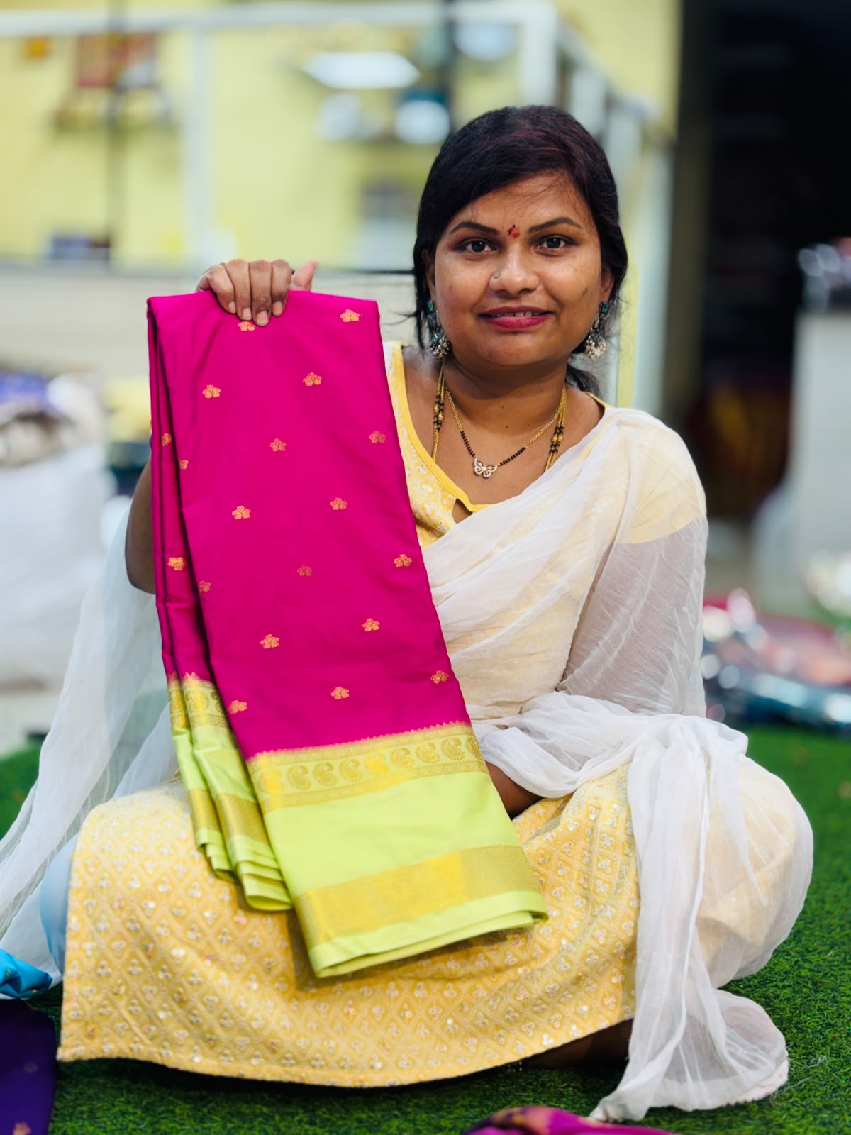 Mysore crepe Sarees