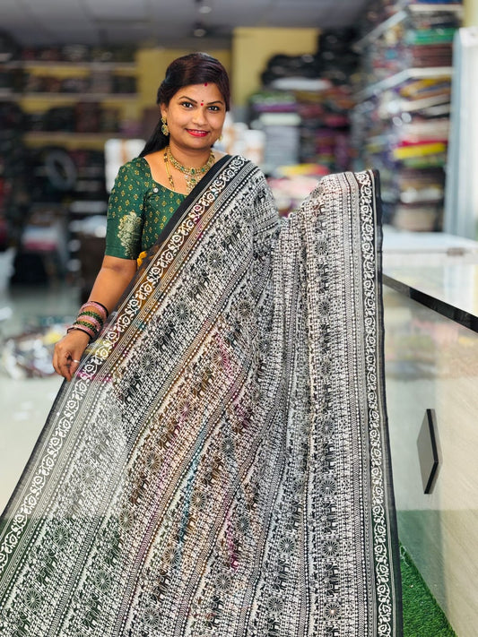 Premium Lenin Cotton Saree