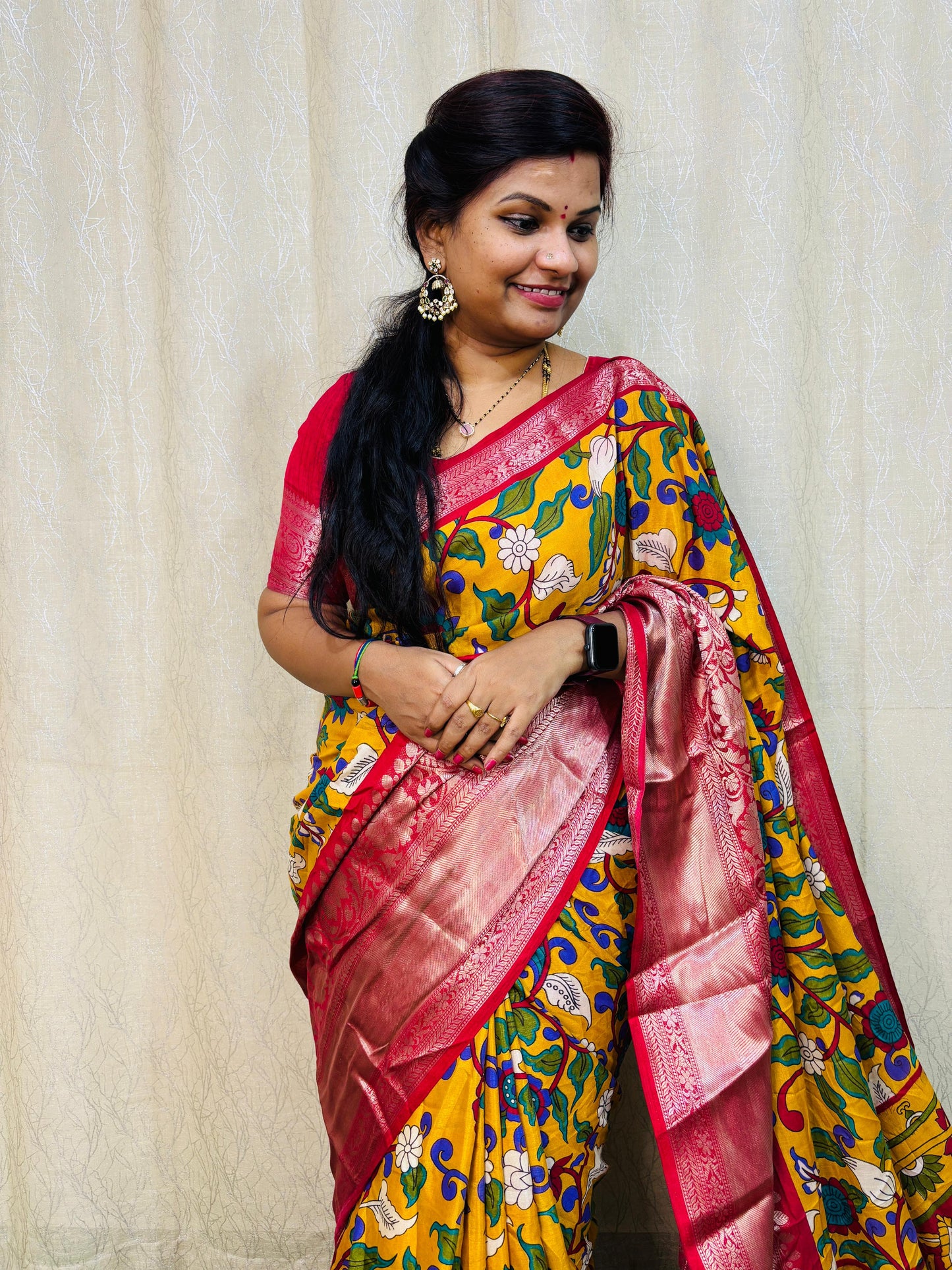 Kalamkarii Crepe Silk