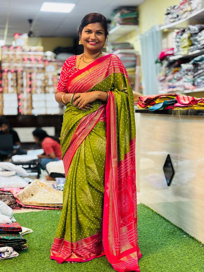 Bandhini Silk Sarees