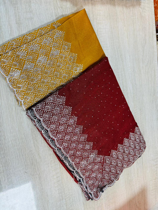 Space Silk in Embroidery Cutwork