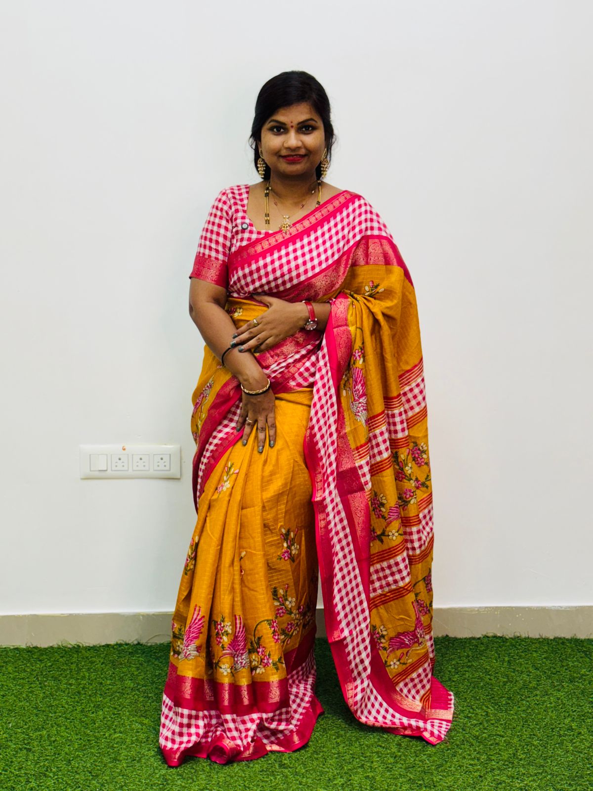 Mangalagiri Checks Sarees