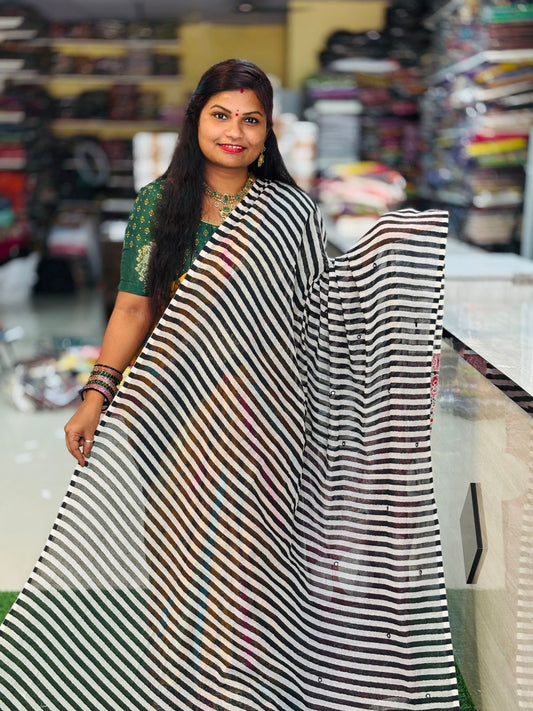 Premium Lenin Cotton Saree