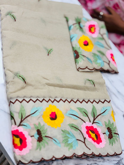 Space cutwork embroidery