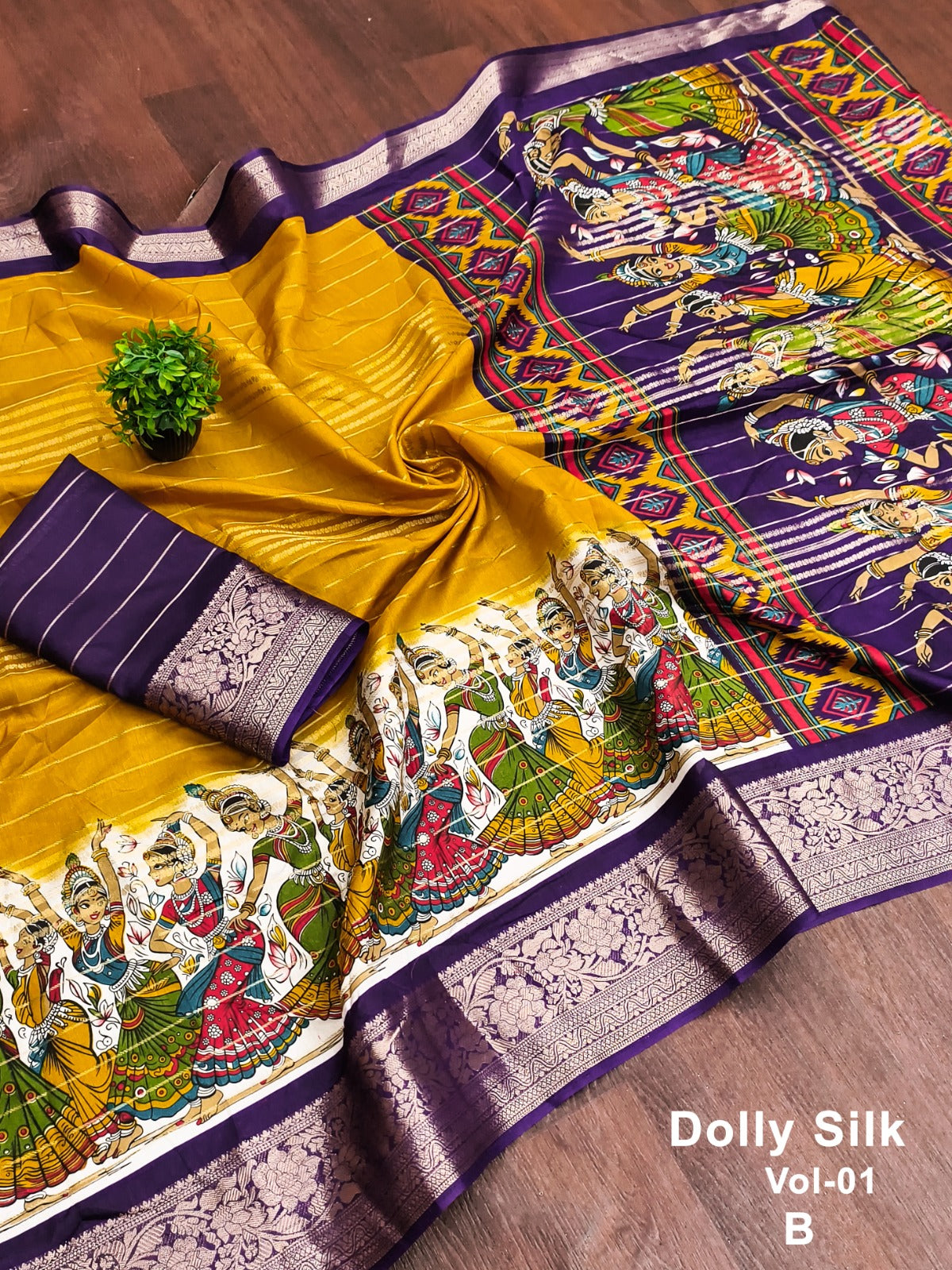 Premium Mangalagiri Kathakali sarees
