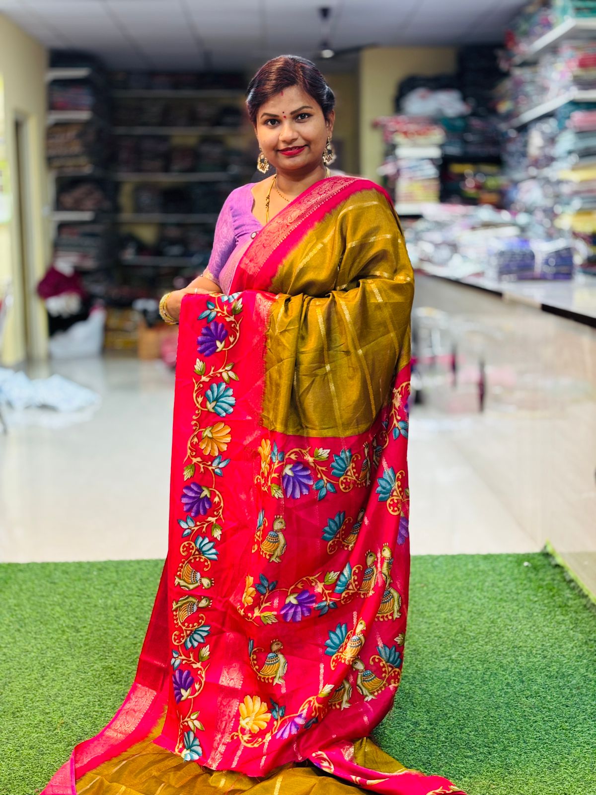 Thanjore Mangalagiri Kanchi Silk