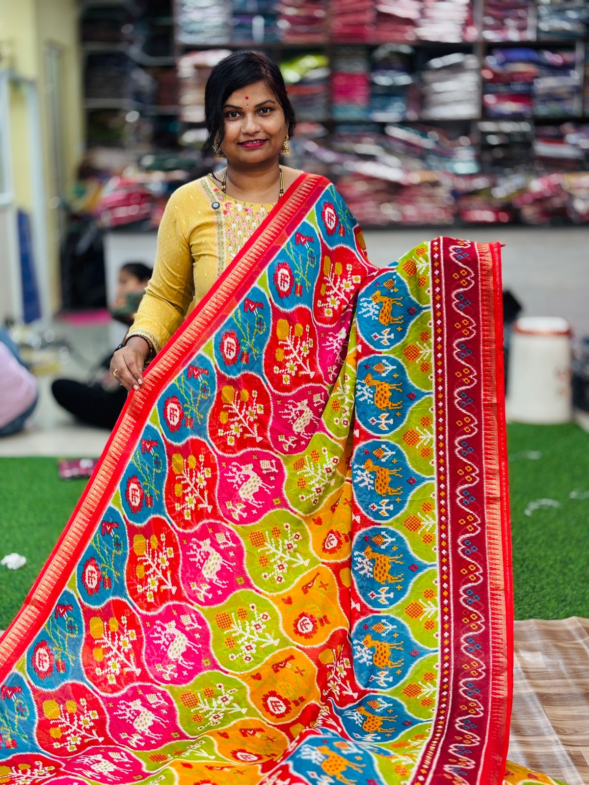 Sreeleela Pochampally Mashmellow Georgette Saree