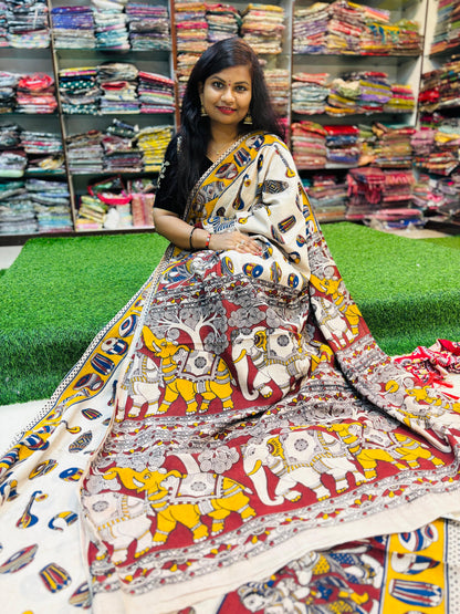 Mangli Instrumental Kalamkari cotton