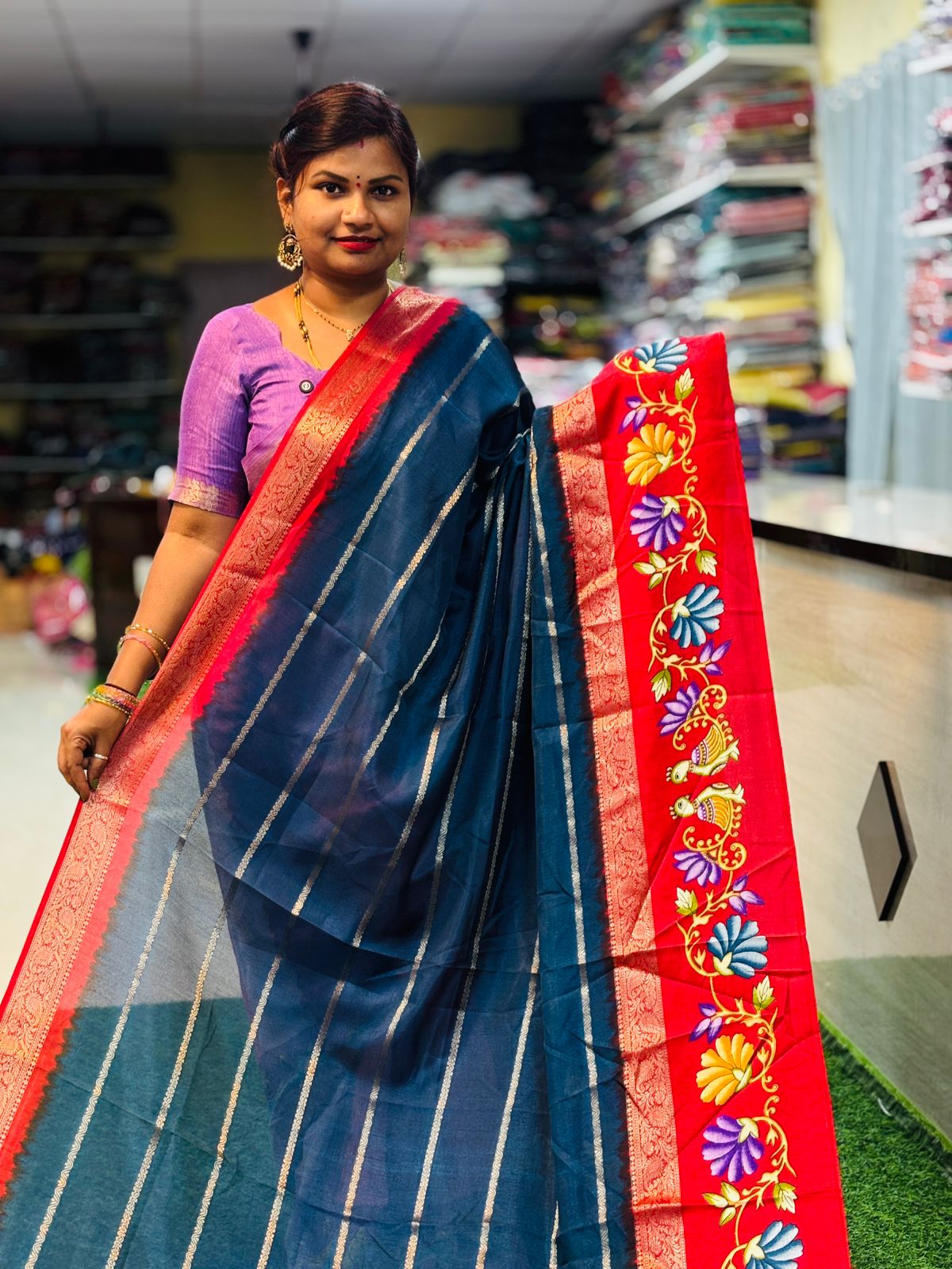 Thanjore Mangalagiri Kanchi Silk