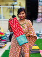 Necklace Banarasi Pattu Sarees Red