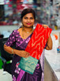 Necklace Banarasi Pattu Sarees Red