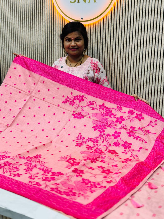 Handloom Lenin jamdani