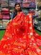 Viscouse Georgette Sarees with Kamadhenu weavings