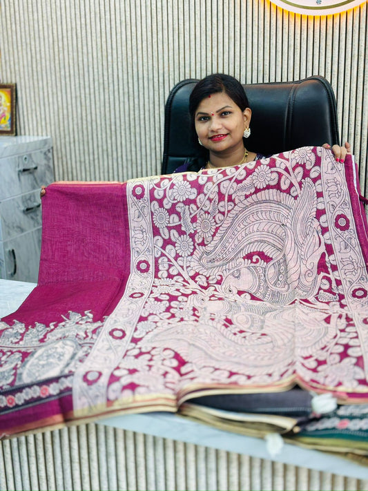Kalamkari Madhubani Sarees