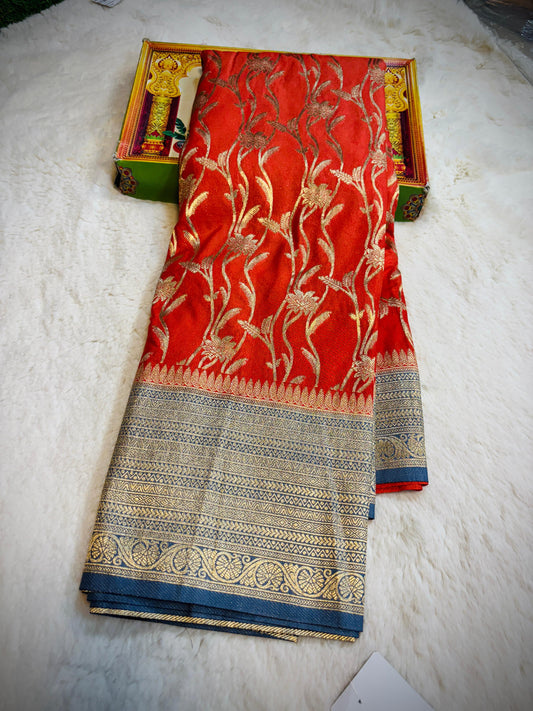 Raw Mango Pattu saree