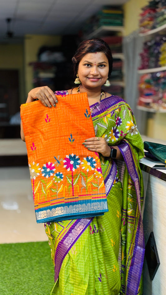 Venkatagiri silk with Kanchi borders